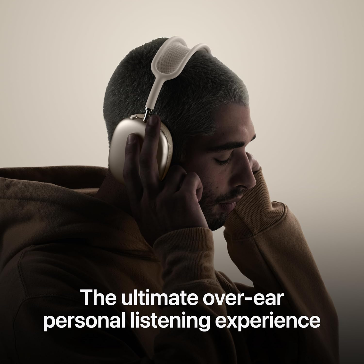 Apple AirPods Max Wireless Over-Ear Headphones, Pro-Level Active Noise Cancellation, Transparency Mode, Personalized Spatial Audio, USB-C Charging, Bluetooth Headphones for iPhone - Starlight - Image 3